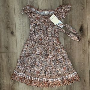 Never been worn dress with matching headband! 💃🏼